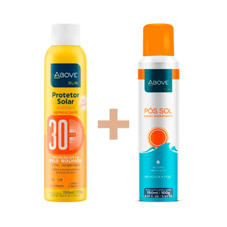 Kit Protetor Solar Fps 30 + Pós Sol Spray Hidratante 150Ml Above Sun