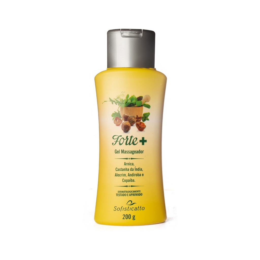 Gel Massageador Forte +  200g – Sensação Refrescante e Relaxante Corporal