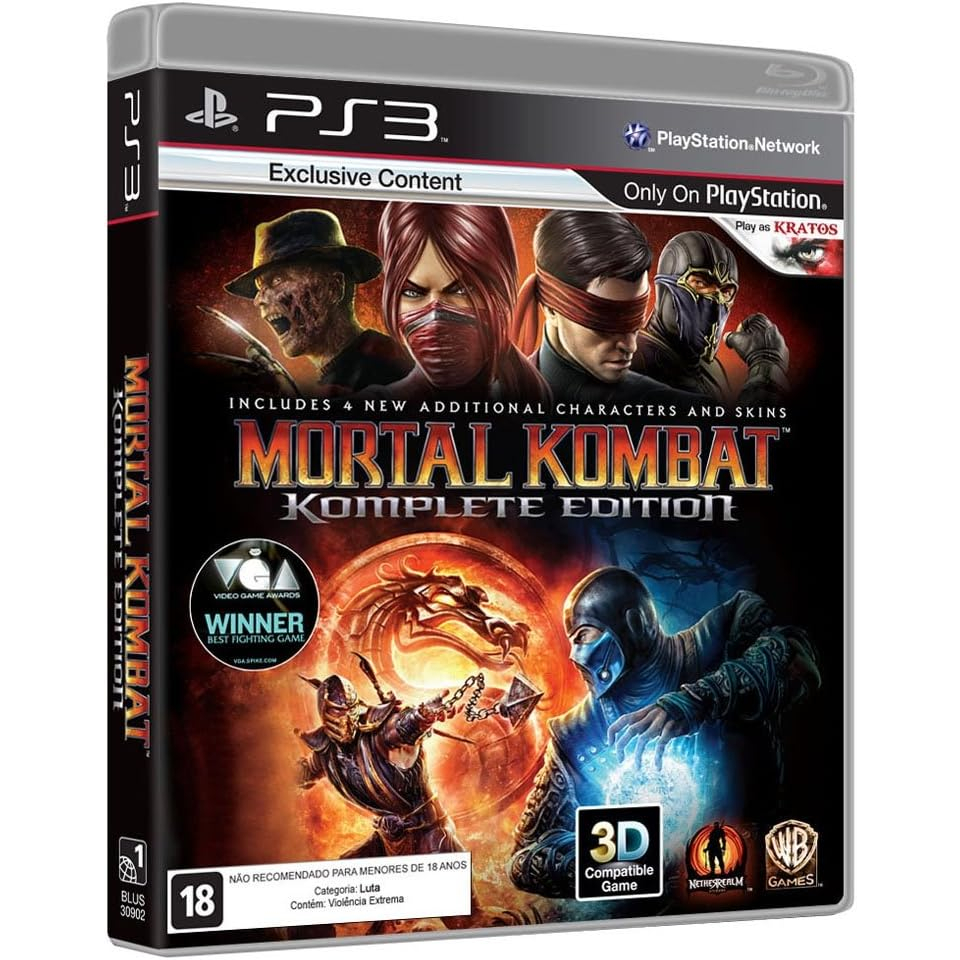 MORTAL KOMBAT KOMPLETE EDITION- PS3 -  JOGO ORIGINAL - MÍDIA FÍSICA