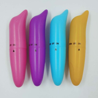 Vibrador golfinho ponto G com a ponta levemente curvada Cor aleatória