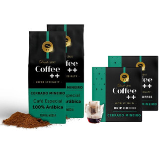 Kit Café Especial Cerrado Mineiro - 20 Sachês Drip Coffee + 2 moídos - Coffee Mais