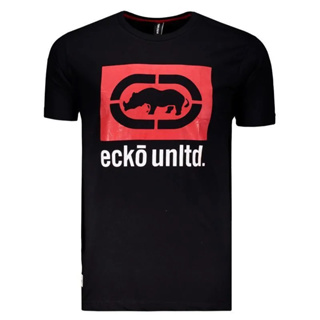 Camiseta Ecko Unltd 100% Algodão de Gola Redonda de Malha Fresca com Envio Imediato em Oferta na Shopee