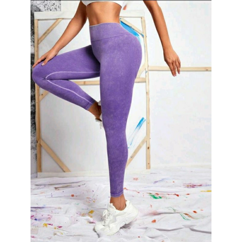 Legging Grossa Roxa Importada Cintura Alta Sem Costura Modelagem Empina Bumbum  Esporte Academia Treino Yoga