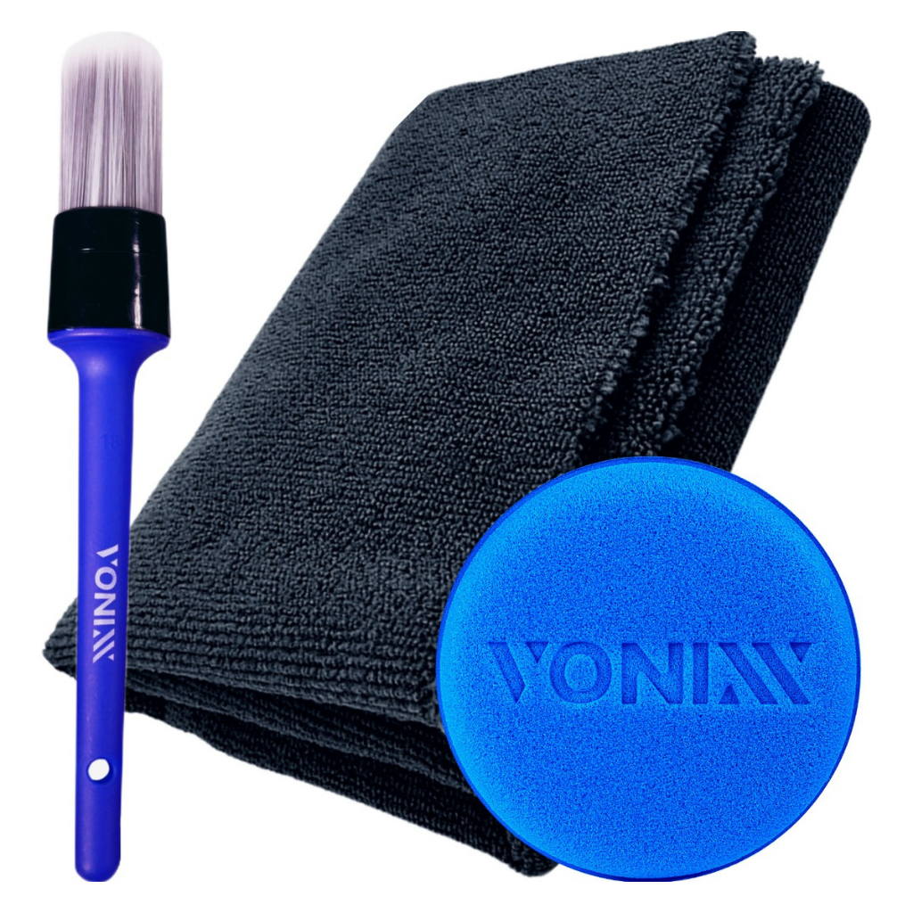 Pano de Microfibra 37x57cm + Pincel Interno + Aplicador de Espuma Vonixx em Oferta na Shopee