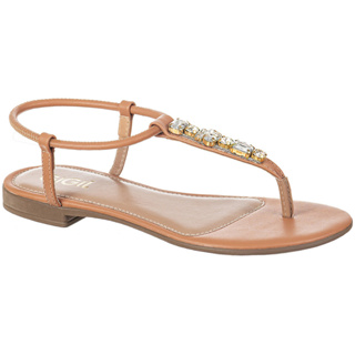 Sandália Feminina Pedrarias Rasteirinha Calce Fácil Tira Tornozelo Strass Brilho Confortável Gigil em Oferta na Shopee