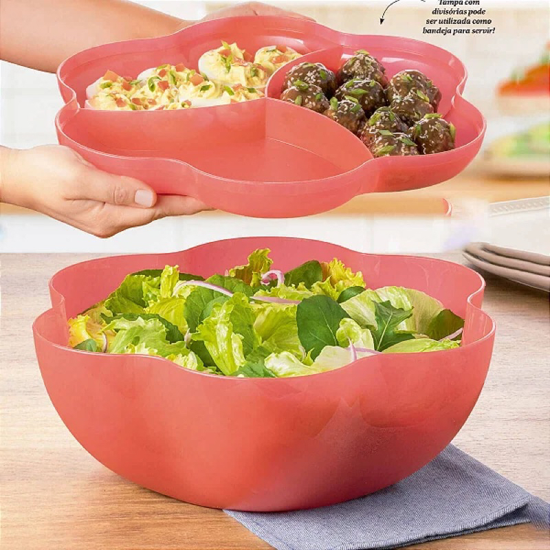Petisqueira Big Tigela  Floresta 5,6 litros tupperware