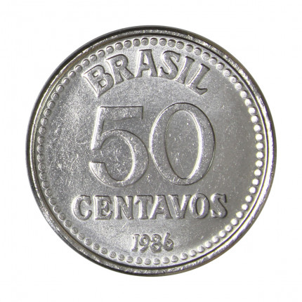 🇧🇷 🟡 Moeda de 50 Centavos 1988 - 1987 - 1986