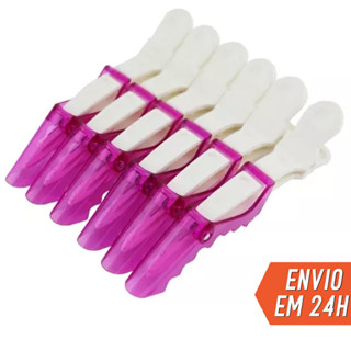 6 Unidades Presilha Prendedor De Cabelo Clips Tipo Bico De Pato Jacare Crocodilo Para Profissional Cabeleireira