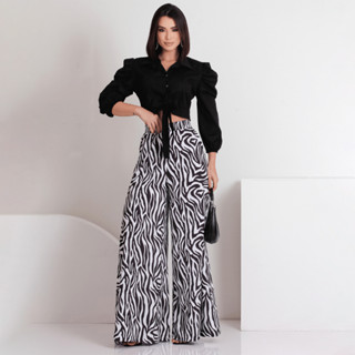 Calça Isa Pantalona Zebra - 022EF