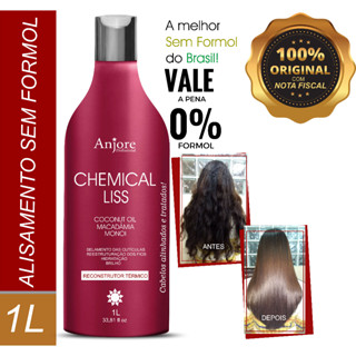 Progressiva Sem Formol Chemical Liss 1Litro Liso Absoluto Anjore