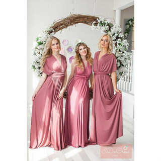 Vestido Longo Feminino Varias Formas Multiuso Festa Madrinhas Eventos formatura