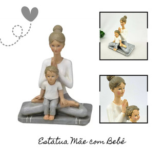 Decoração Rack, Estante, Nicho, Prateleira, Sala Escultura/ estatueta mãe e bebê yoga meditacao alongamento posição Enfeite Decorativo