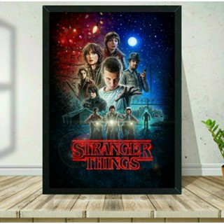 Placas Quadros Decorativos Stranger Things A4 A3 MDF Decoração Quarto Geek Nerd em Oferta na Shopee