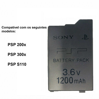 Bateria para PSP 2000 3000 com 1200 mAh
