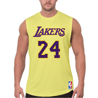 Regata Masculina Camiseta Algodão Fio Penteado Basquete 24 Los Angeles
