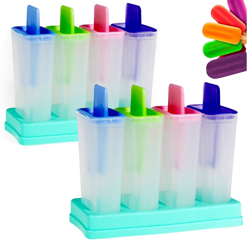 8 Forma para Fazer Sorvete Picolé Picoleteira Palito Caseiro em Oferta na Shopee