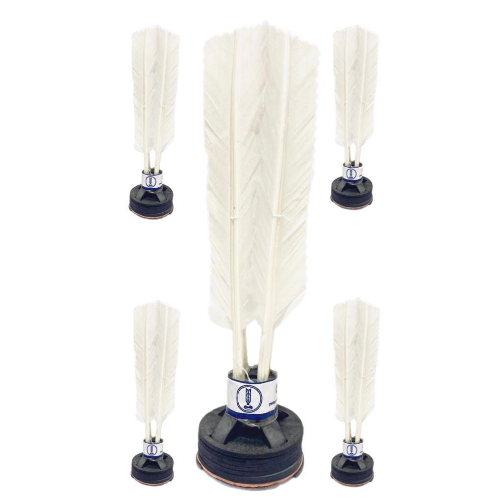 5 Peteca Branca Profissional Embalagem Azul Diversão Criança em Oferta na Shopee