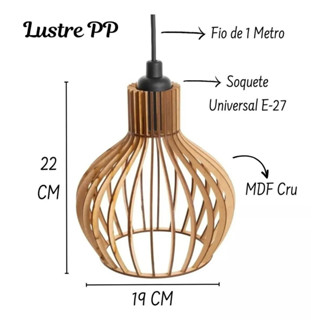 Lustre Coquinho - kit 02 Unidades