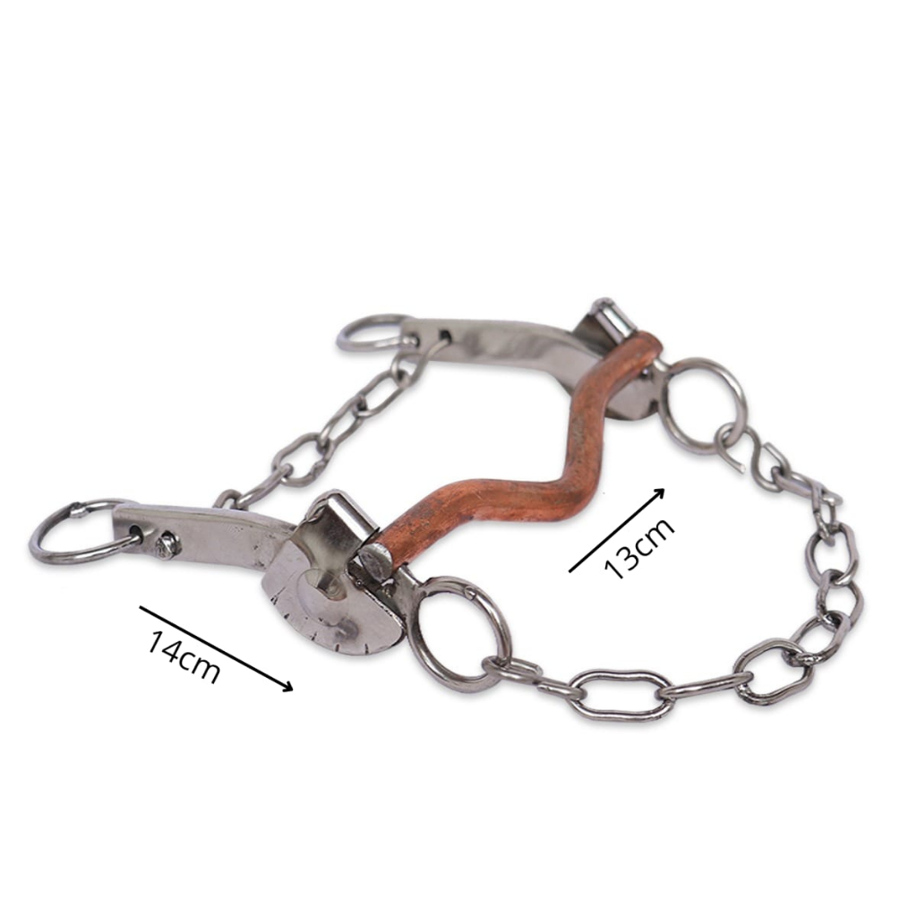 Freio Água Choca Leve Inox Anti-Ferrugem Bocal Baixo Bronze Para Cavalos Envio Imediato
