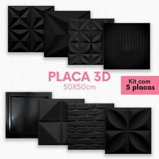 Placa 3d Revestimento Decorativo Pvc Auto relevo 5 unidades em Oferta na Shopee