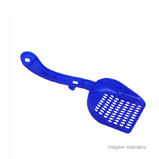 Pá Higiênica para Bandeja Caixa Areia Sanitária de Gatos - Pet Sanremo - Rosa ou Azul - Unidade em Oferta na Shopee
