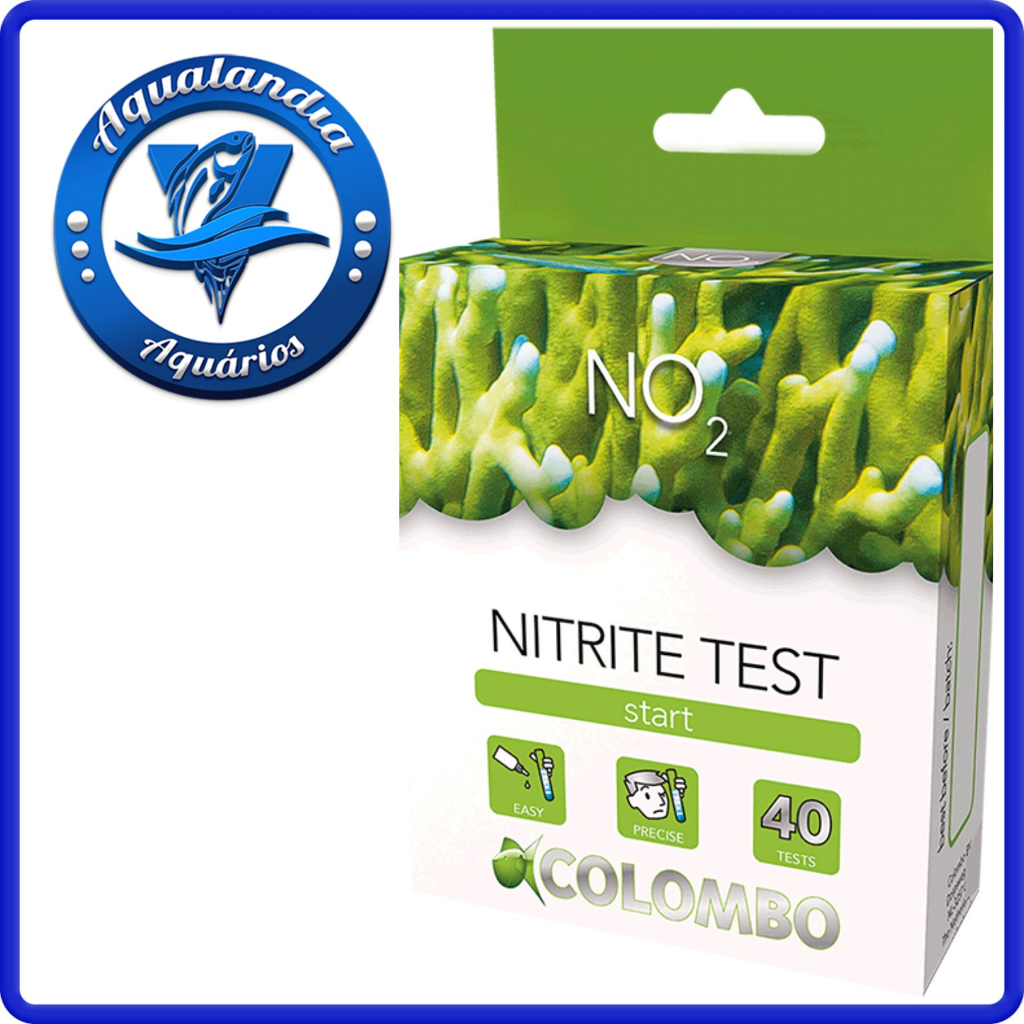Colombo Teste Marine Nitrite 40 Testes Nitrito P/ Aquario