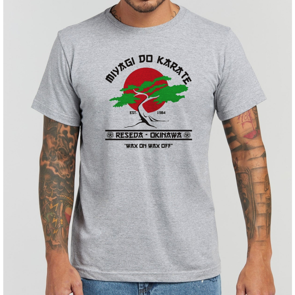 Camiseta Camisa Karate Kid Miyagi Do Karate  cobra kai Anime Nerd Geek série