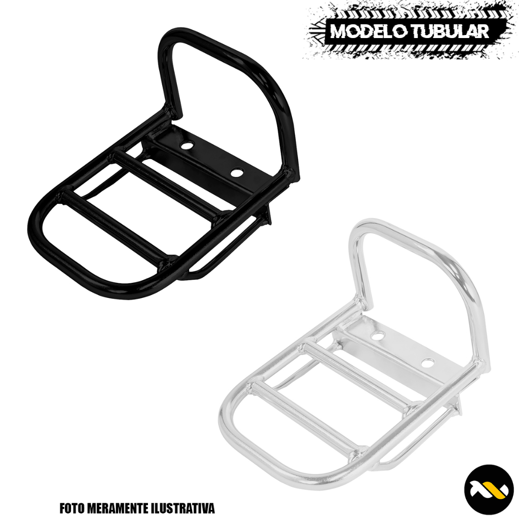 Bagageiro em Tubo Mobilete Caloi Pro Tork