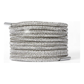 Par De Cadarços De Strass Brilhante Com Ponteira De Metal Promoção