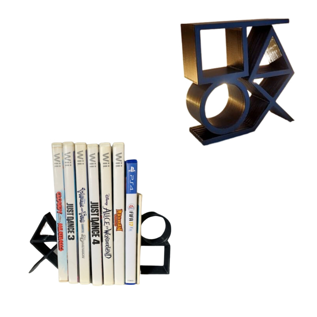 Suporte Aparador De Jogos Compatível Com Ps3, Ps4 E Ps5 E Livros 1 Unidade