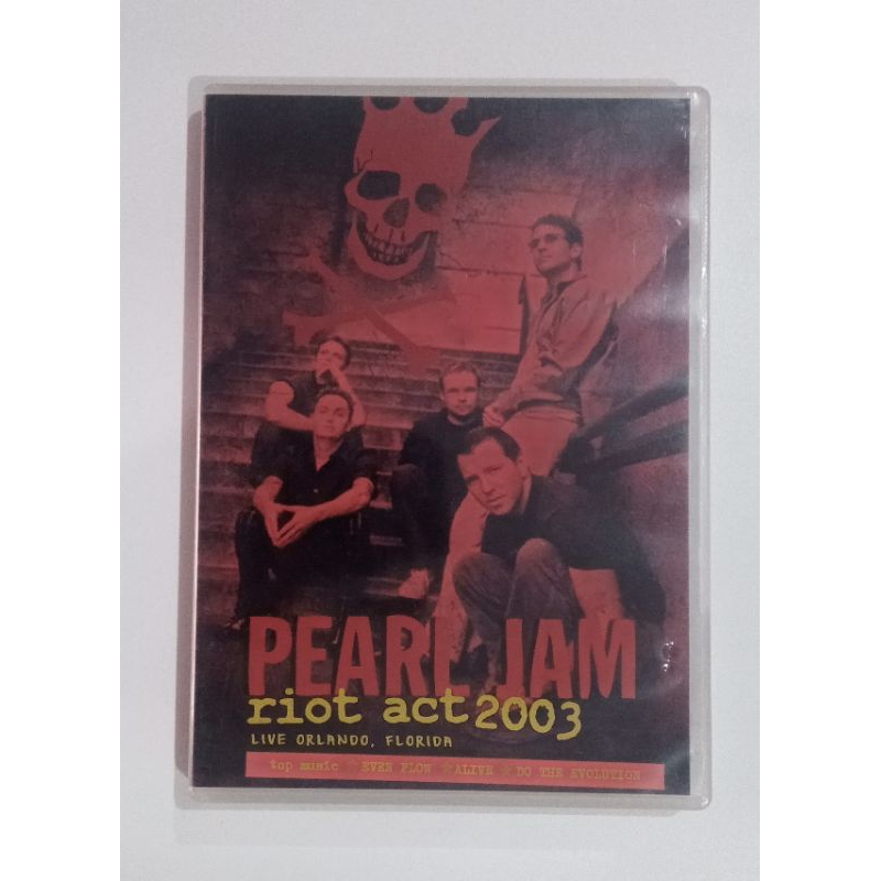 Dvd Pearl Jam Riot act 2003 live Orlando Florida