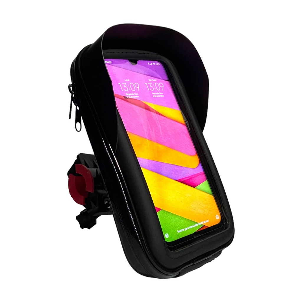 Suporte Telefone Prova D'água Para Motocicleta GPS Com Proteção Contra Luz do Sol e Chuva em Oferta na Shopee