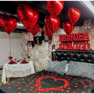 Kit Romântico 1000 Pétalas Artificiais 22 Balões Coração Metalizado em Oferta na Shopee