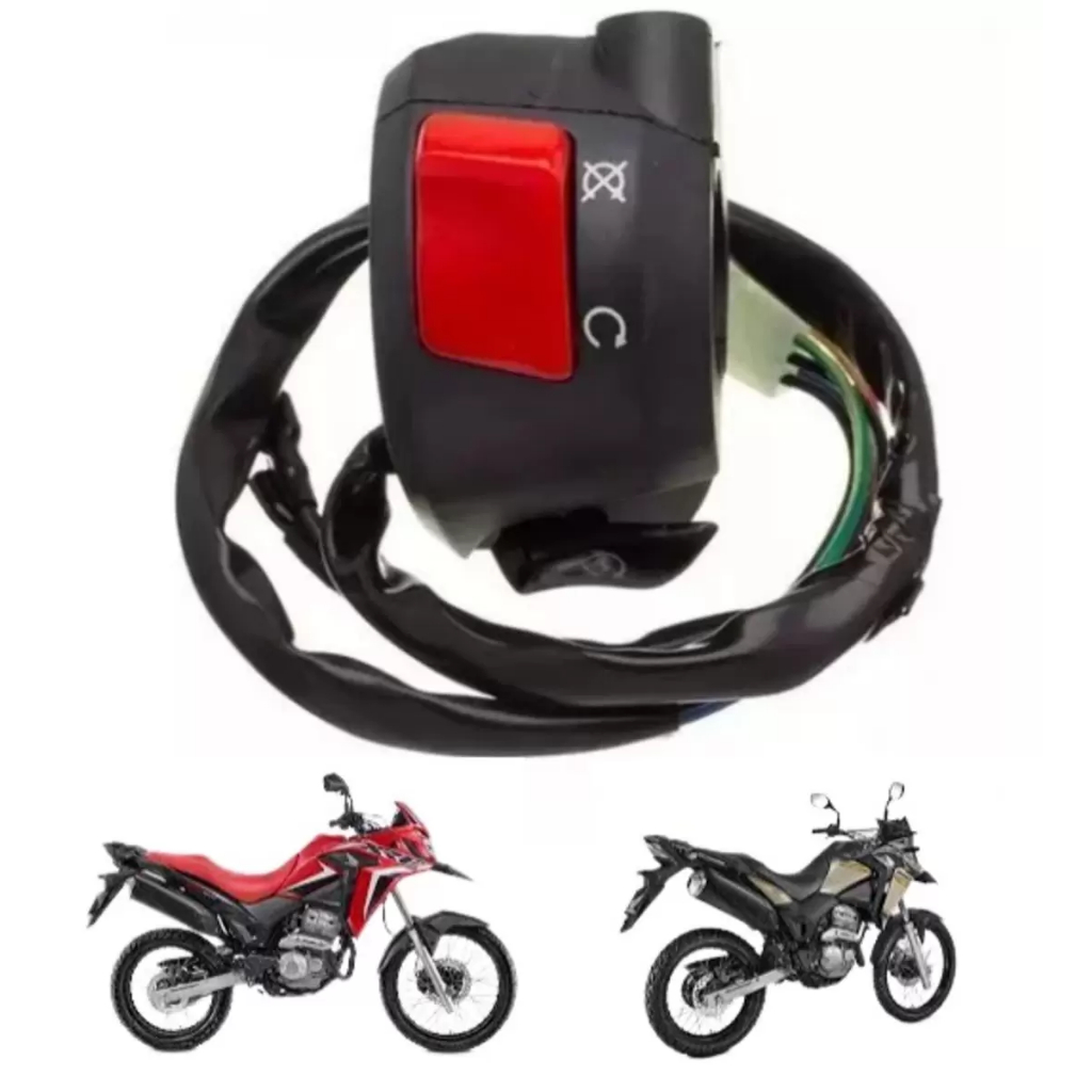 Punho Interruptor Partida Emergência Xre 300 2019 A 2022 5 Fios 9745