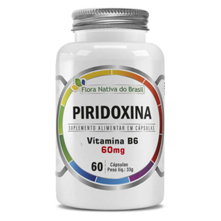 Vitamina B6 500mg 60 Caps Flora Nativa