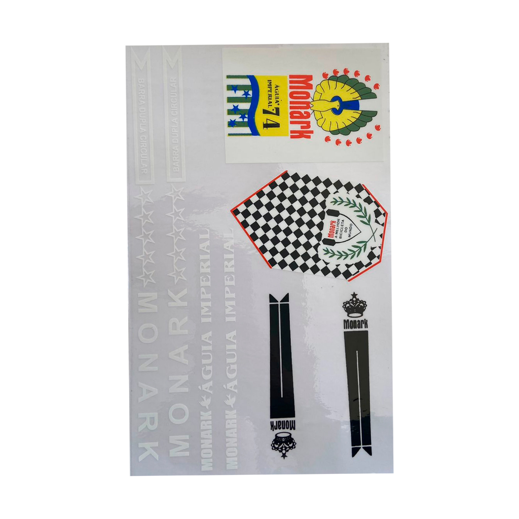 Adesivo Quadro Monark Águia Imperial 74 Cartela Completa