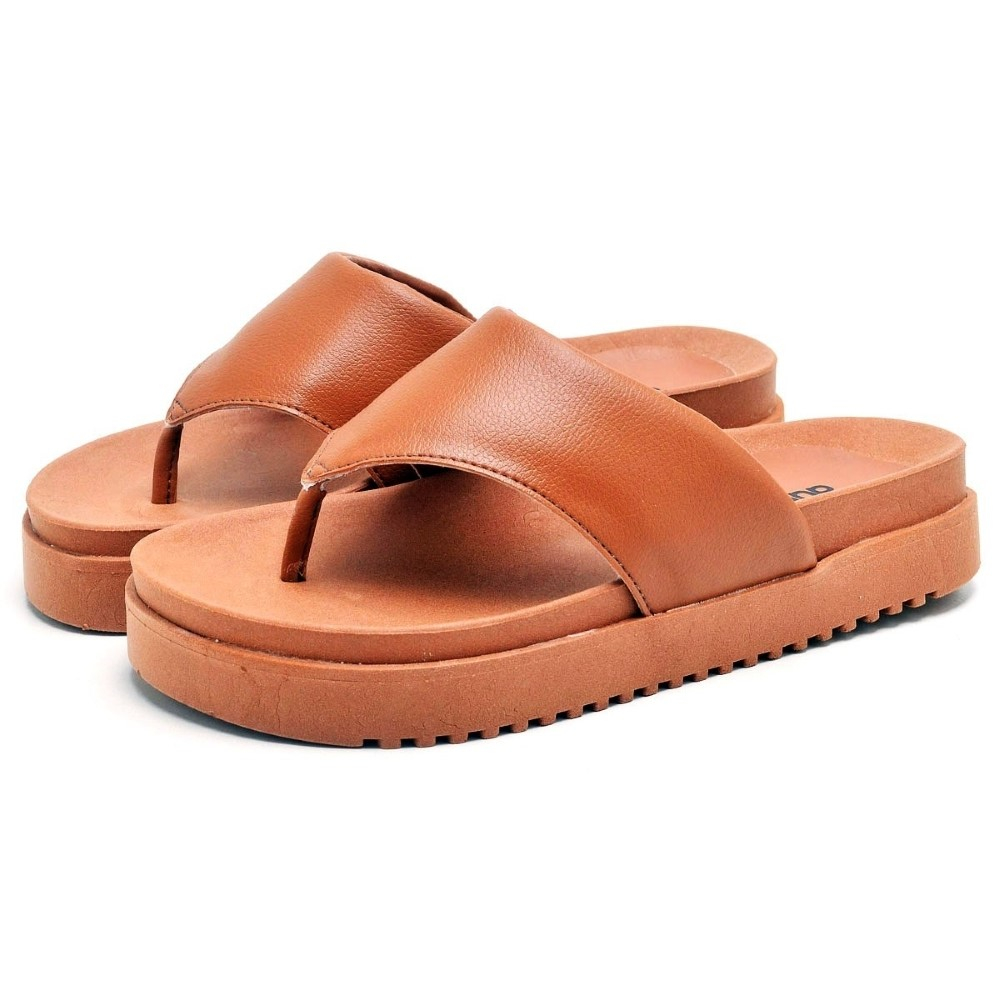 Sandalia Papete Dubuy Feminina Caramelo Mali 2045FG em Oferta na Shopee