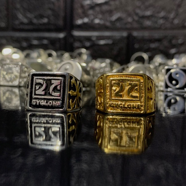 anel, dedeira Cyclone folheado a ouro18k/ prata 925