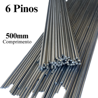6 Barras Redondas Inox 4.7mm X 50cm Artesanato / Cutelaria em Oferta na Shopee