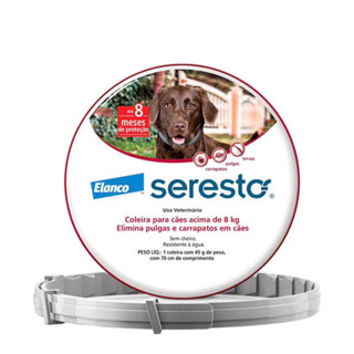 coleira Antipulgas e Carrapatos Seresto. acima de 8kg produto Original
