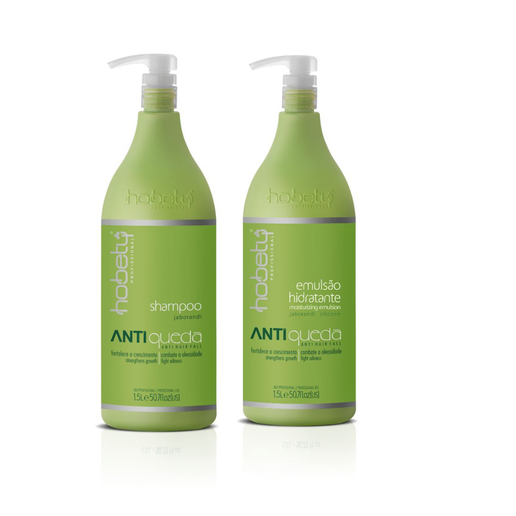Kit Hobety Anti-queda Shampoo 1,5L+Emulsão 1,5L em Oferta na Shopee