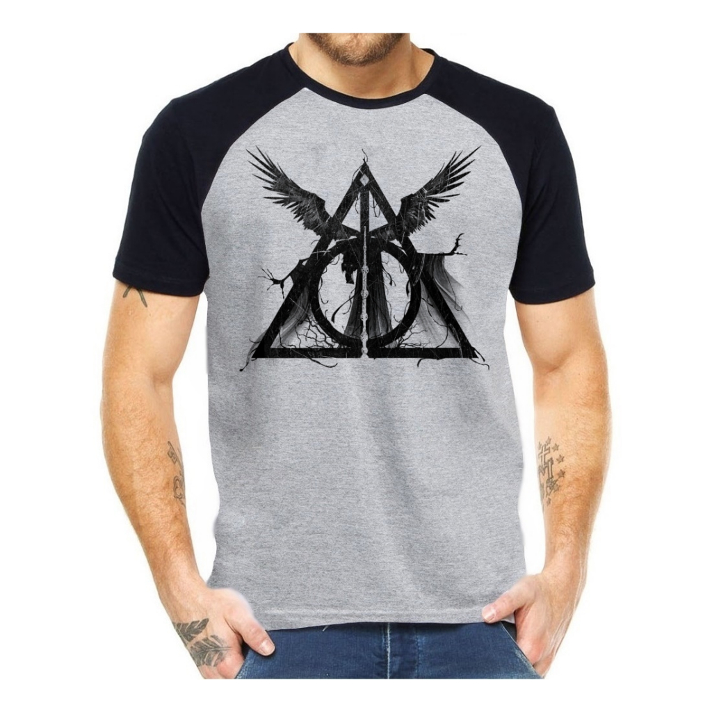 Camisa Camiseta Harry Potter Relíquias Da Morte dumbledore snape hermione sonserina grifinória valdemort Filme Nerd Geek Filme ANIME