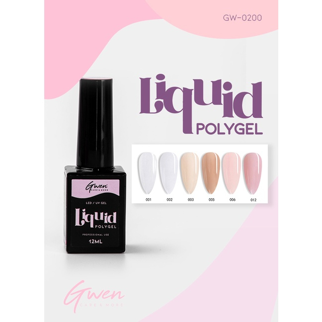 Liquid Polygel Led Uv Gel Manutenção Unhas Fibra Manicure Gwen Manicure