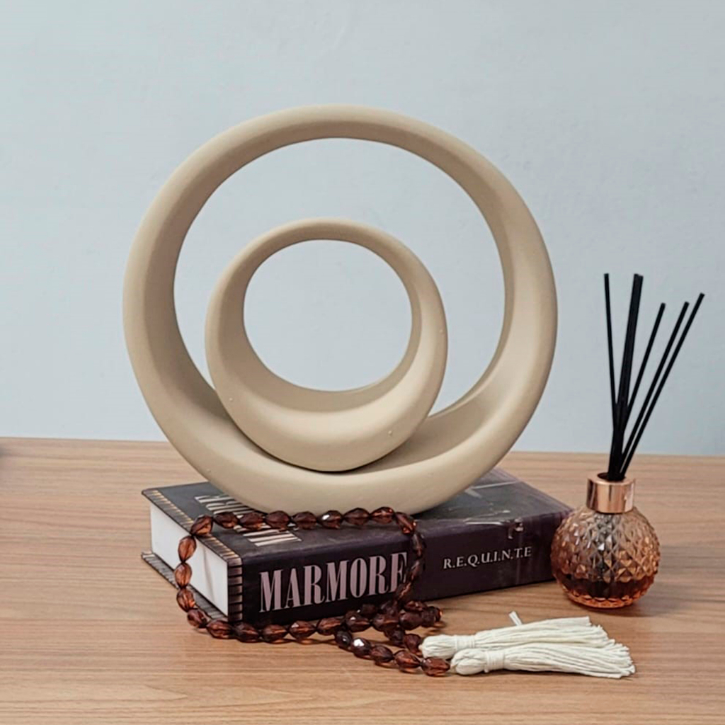 2 Vaso Grande Decorativo para Aparador de Sala Kit Conjunto Objeto Cerâmica Decoração Enfeite Rack painel estante centro de mesa adorno arranjo nordico