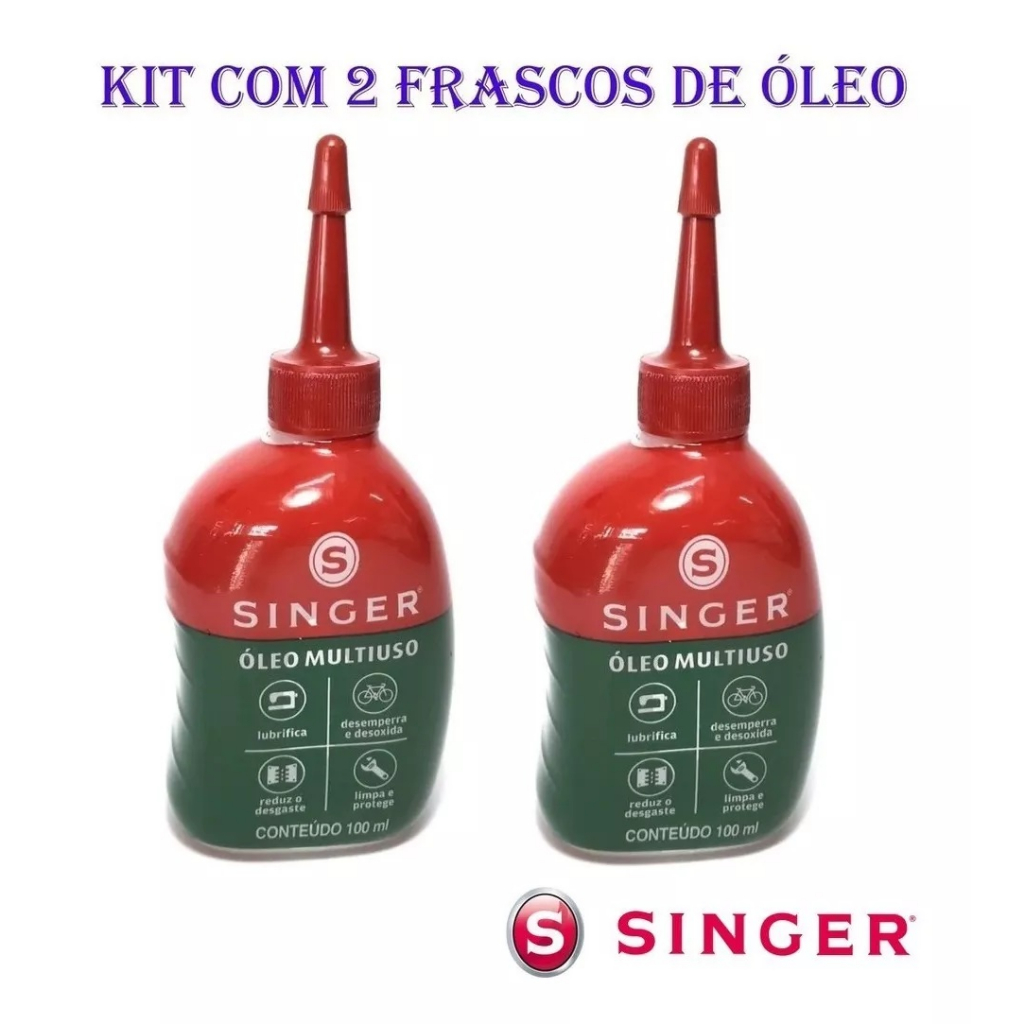 Óleo Singer Lubrificante Máquinas e eletrodomésticos Multi Uso 100ml
