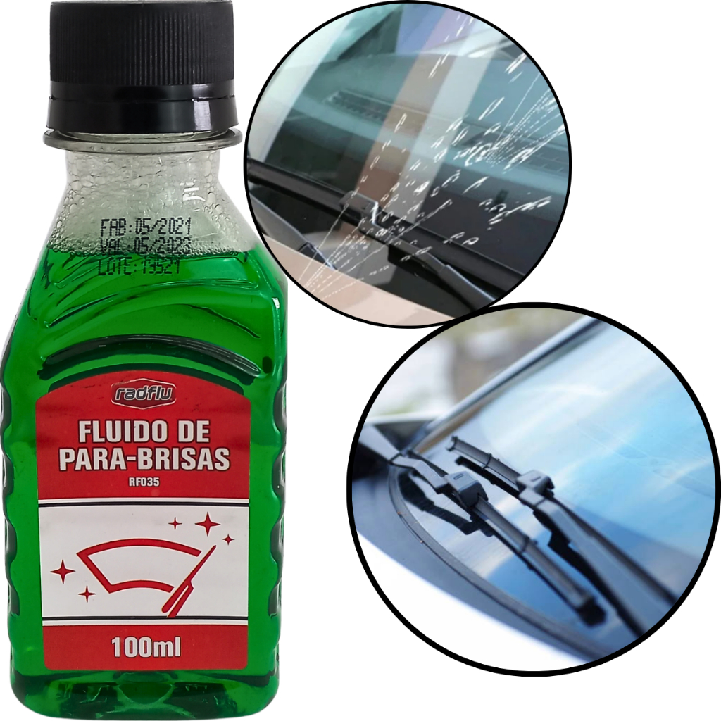 Fluido Automotivo Limpa Para-Brisas RF035 100ml Radflu - Spare Parts and Accessories for Vehicles