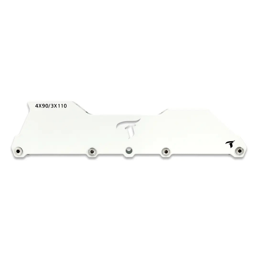 Base de Patins Solid Híbrida 3 Rodas 110MM ou 4 Rodas 90MM Branca