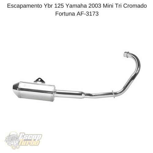 Escapamento Ybr 125 2003/2008 Mini Tri Cromado Fortuna