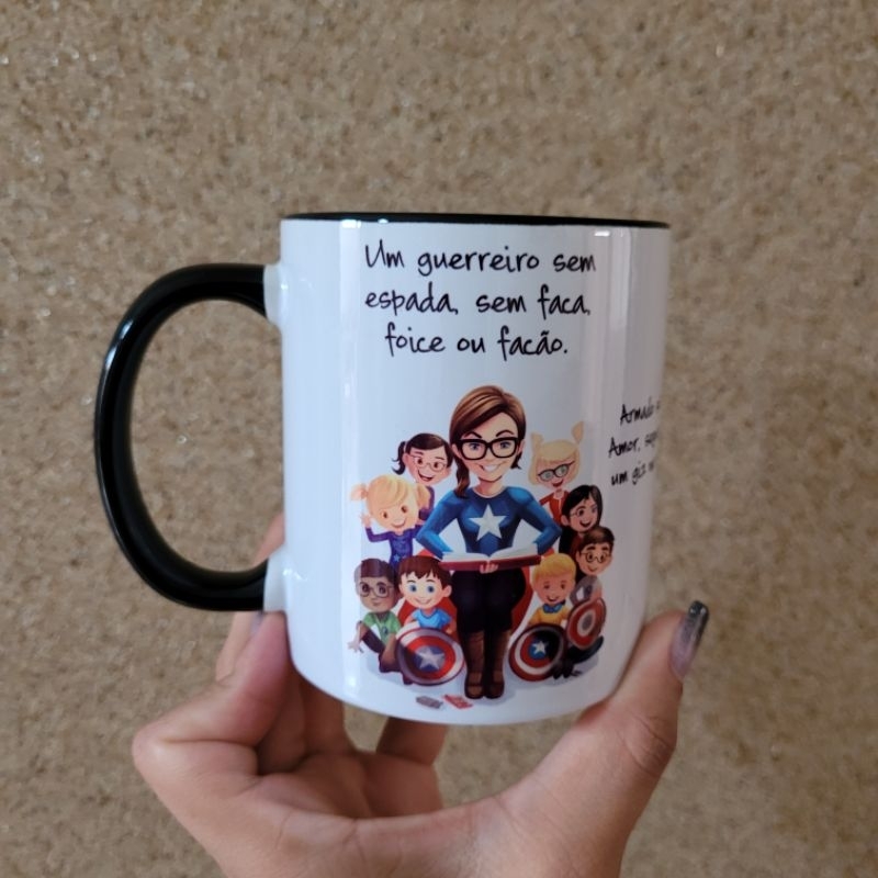 Caneca- A força do professor - Um guerreiro sem espada sem faça foice ou facão