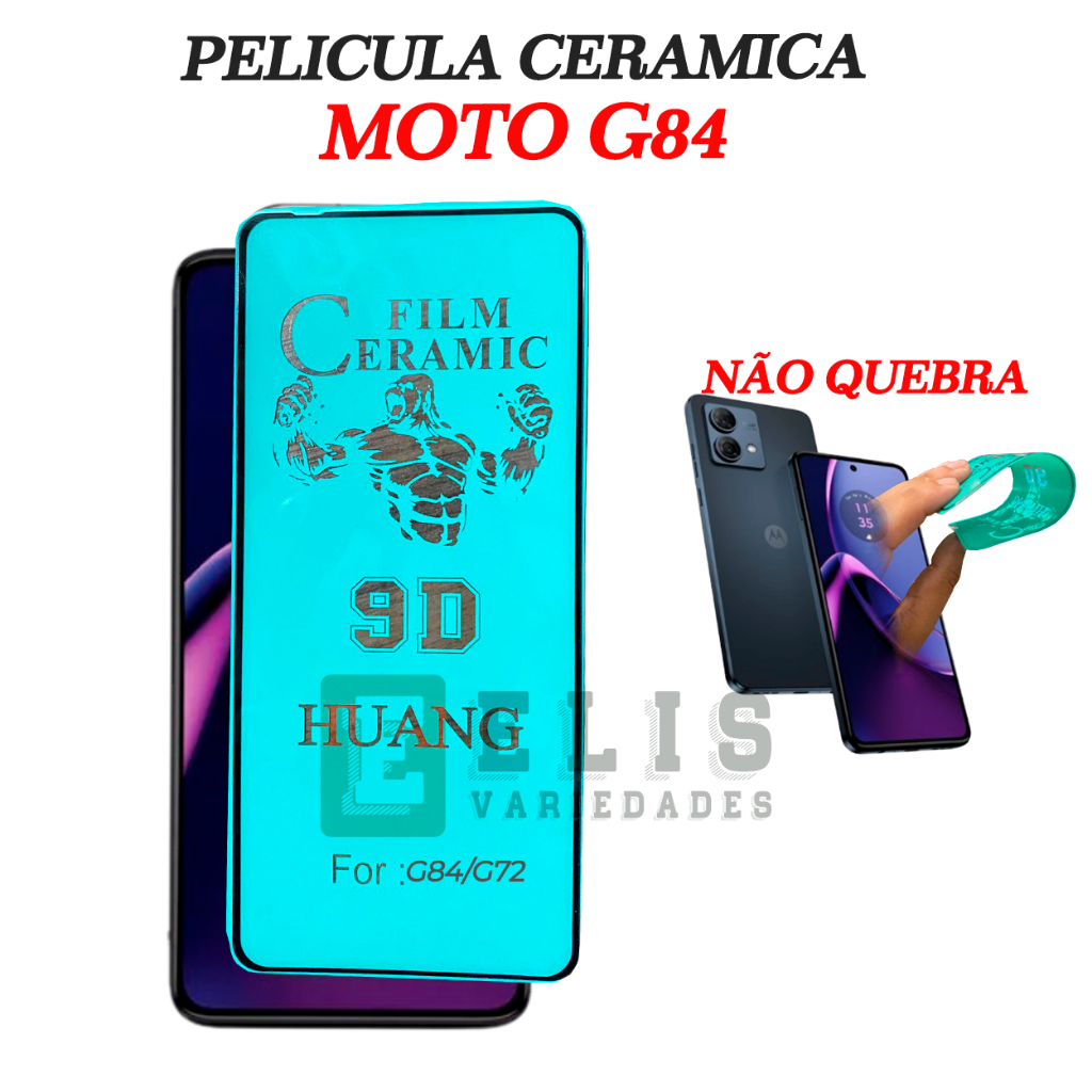 película de cerâmica para MOTO G84 Protege a tela não quebra flexível